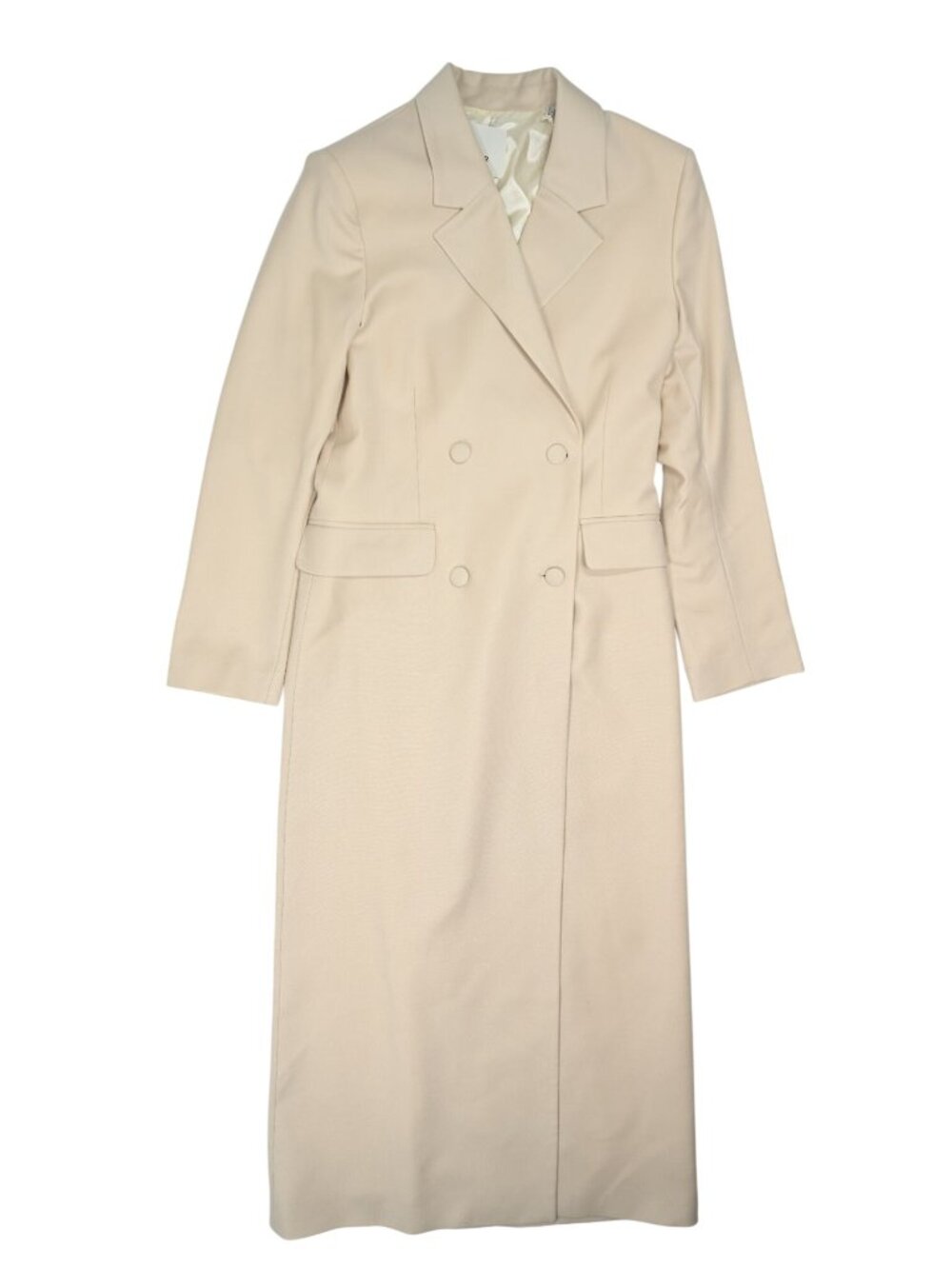 DAGMAR Long Tailored Blazer in Sand Beige